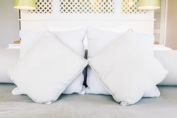 Όμορφο πολυτελές μαξιλάρια στον καναπέ — Φωτογραφία Αρχείου