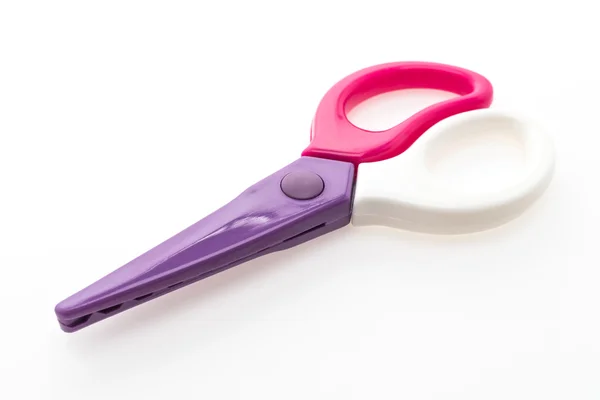 Colorful plastic scissors — Stock Photo, Image