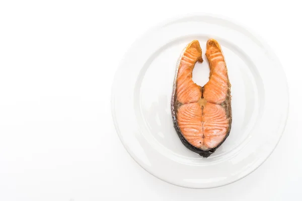 Fried steak salmon — Stock Image Fried steak salmon Royalty Free Stock Photos