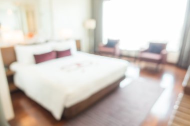 Soyut bulanıklık yatak odası