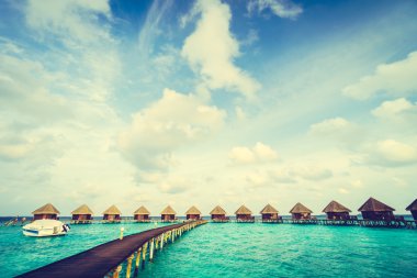 Güzel Maldivler ada