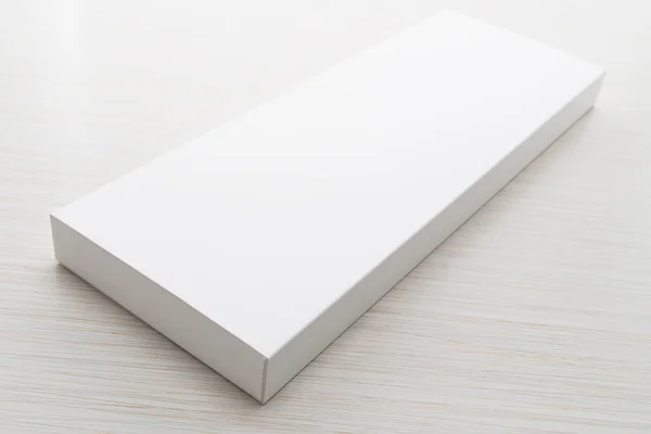 Белый ящик для насмешек — стоковое фото
