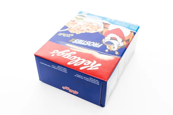 Cereal box kelloggs da marca — Fotografia de Stock