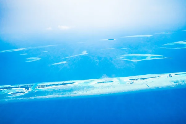 Aerial view of maldives island — Stock Photo, Image