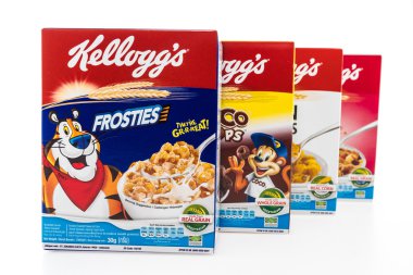 Mısır gevreği kutusu marka kelloggs
