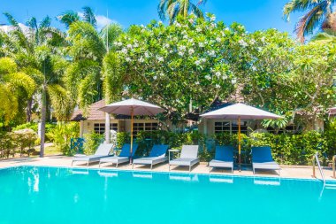 Güzel şemsiye ve sandalye