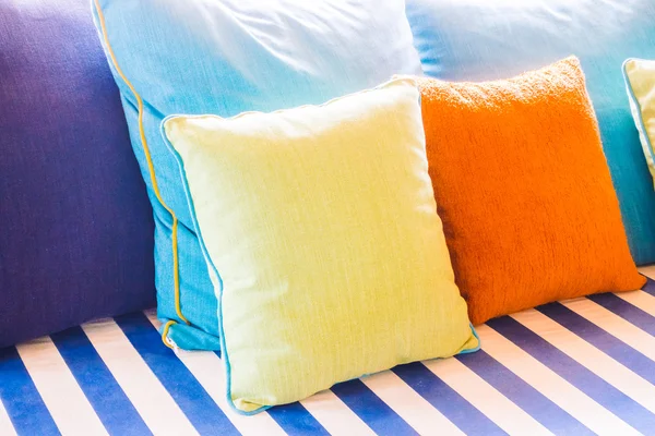 Beautiful Pillow on sofa — Stock Photo, Image