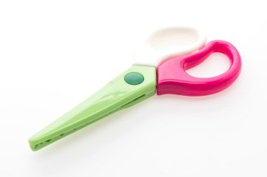 Renkli plastik makas