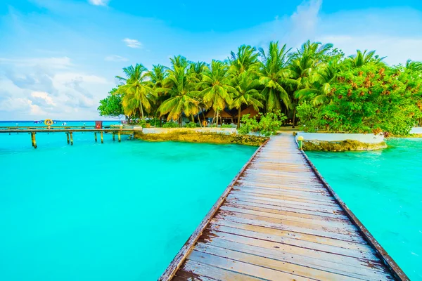 Güzel tropikal Maldivler ada