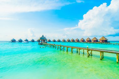 Güzel tropikal Maldivler ada