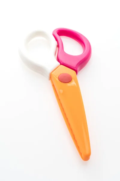 Colorful plastic scissors — Stock Photo, Image