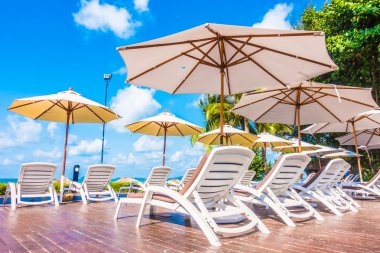 Güzel şemsiye ve sandalye