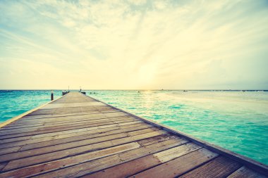 Güzel tropikal Maldivler ada