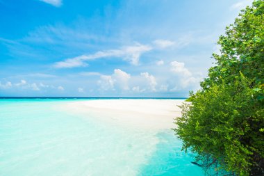 Güzel Maldivler ada