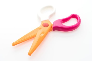 Renkli plastik makas