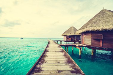 Güzel Maldivler ada