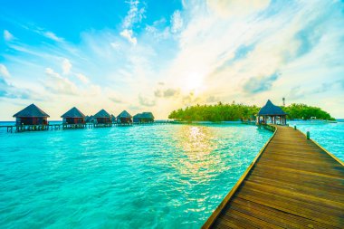 Güzel Maldivler ada