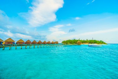 Güzel Maldivler ada