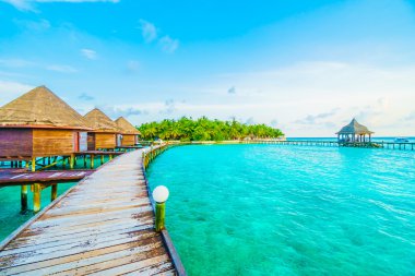 Güzel Maldivler ada