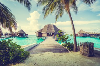 Güzel Maldivler ada