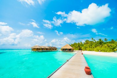 Güzel Maldivler ada