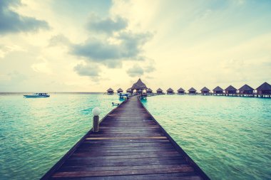 Güzel Maldivler ada