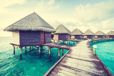 Güzel Maldivler ada