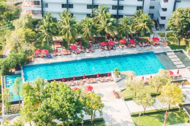 Havuzunun havadan görünümü