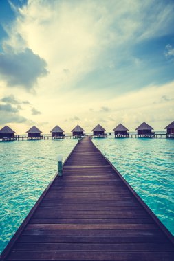 Güzel tropikal Maldivler resort