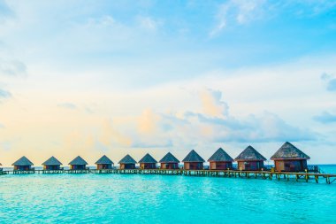 Güzel tropikal Maldivler resort