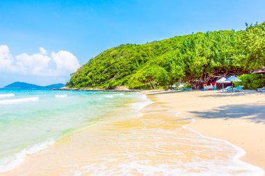Güzel tropikal plaj 