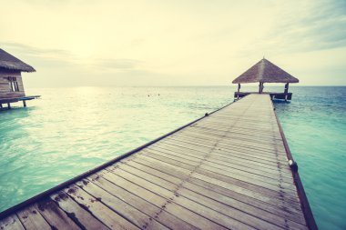 Güzel tropikal Maldivler resort