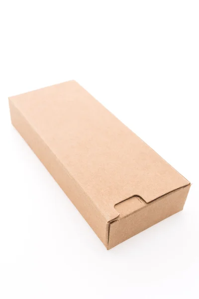 Пустой коричневый ящик — стоковое фото