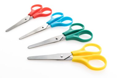 plastik renkli makas