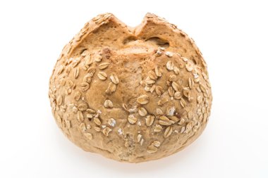 ekmek beyaz arkaplanda