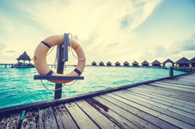 Güzel tropikal Maldivler resort