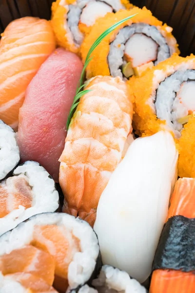 Sushi di mare stile di cibo giapponese — Foto Stock