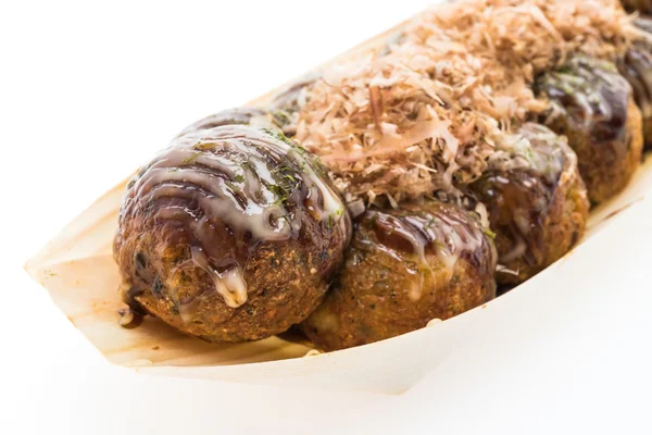 Takoyaki ou bolas de lula — Fotografia de Stock