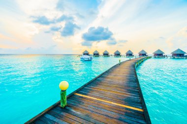 Güzel tropikal Maldivler resort