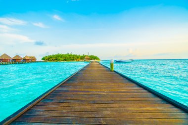 Güzel tropikal Maldivler resort