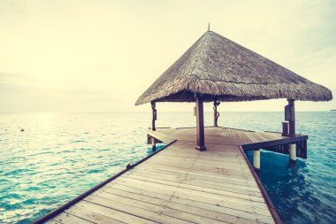 Güzel tropikal Maldivler resort