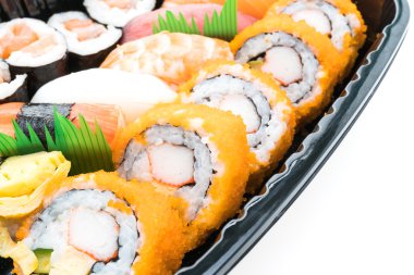 Deniz ürünleri suşi Japon gıda tarzı