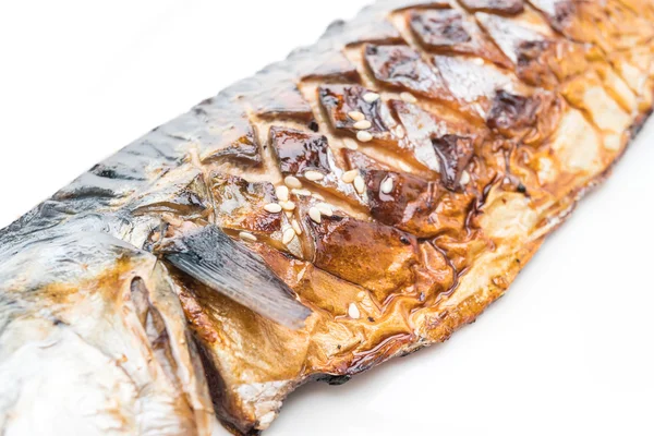 Grilled saba fish — Stock Photo, Image