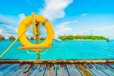 Güzel tropikal Maldivler resort