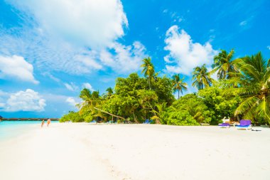 Güzel tropikal plaj 