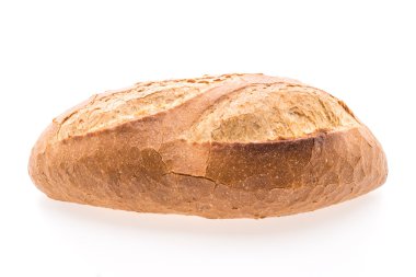 ekmek beyaz arkaplanda