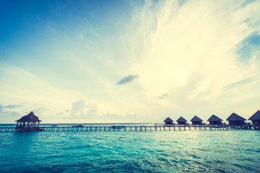 Güzel tropikal Maldivler resort