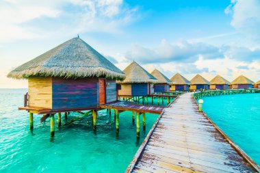 Güzel tropikal Maldivler resort