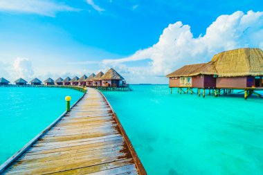 Güzel tropikal Maldivler resort