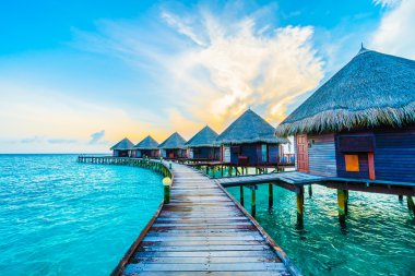 Güzel tropikal Maldivler resort